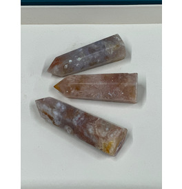 Flower Agate Column Tower Healing Crystals