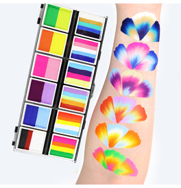 Professional Water Based Face Paint Palette | 12 Multi-Color