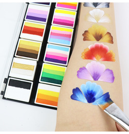 Professional Water Based Face Paint Palette | 12 Rainbow