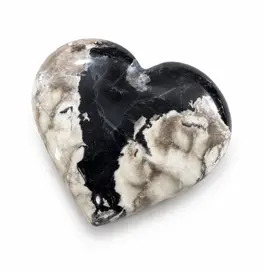 Fire Agate Crystal Heart