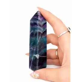 Fluorite Crystal Tower Point
