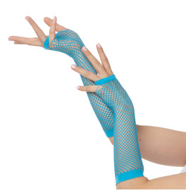 Fishnet Gloves, Baby Blue
