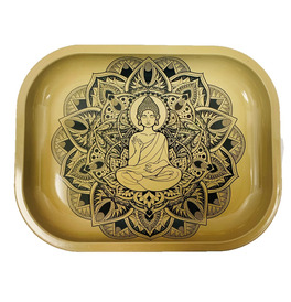 Wise Skies Golden Flower Small Rolling Tray