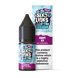 Six Licks Sub Zero Grape Nic Salt 10ml E-Liquid