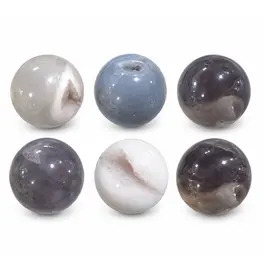 Grey Agate Sphere Crystal Mini Orb