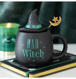 Bad Witch Lidded Mug with Spoon