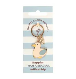 Seagull and Chips Keyring