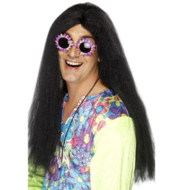 Black Hippy Party Wig