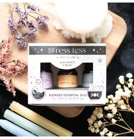 Set of 3 Stress Less Ritual Blended Essential Oils