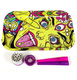 Psychedelic Rolling Tray Set