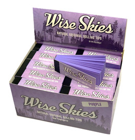 Wise Skies Purple Rolling Tips (Box of 50)