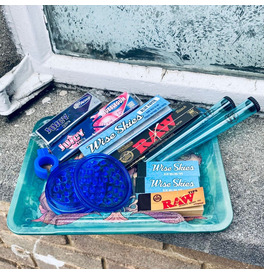 Mother Nature Blue Rolling Tray Set