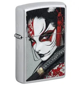 Zippo Lighter Samurai Woman Design