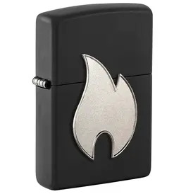 Zippo Lighter Big Flame Silver