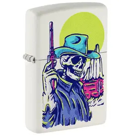 Zippo Lighter Wild West Skeleton Design