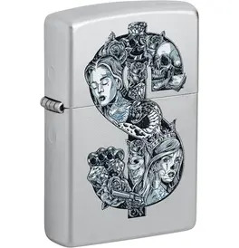 Tattoo Dollar Design Zippo Lighter