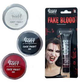 Vampire Make Up And Fake Blood Bundle