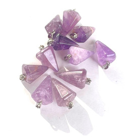 Diamond Shape Crystal Stone - Amethyst