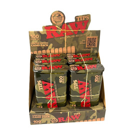 Raw Camoflauge Tips In Tin (Box Of 6)