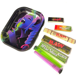 Wise Skies Biohazard Small Rolling Tray Set