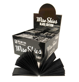 Wise Skies Premium Black Perforated Rolling Tips