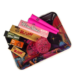 Stay Trippy Little Hippy Small Rolling Tray Set