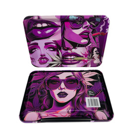 Wise Skies Purple Buzz Double Sided Matte Rolling Tray