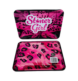 Wise Skies Stoner Girl Double Sided Matte Rolling Tray