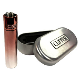 Clipper Metal Lighter Silver Gradient