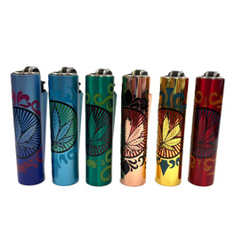  Weed Seal Metal Cover Clipper Lighter (Tray of 30)