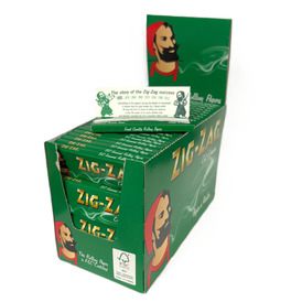 Zig Zag Small Green Rolling Papers (Box Of 100)