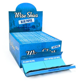Wise Skies Blue Connoisseur Rolling Paper (Box Of 24)