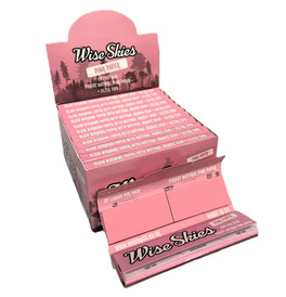 Wise Skies Pink Connoisseur Rolling Paper (Box Of 24)