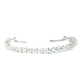 Crystal Pearl Flower Tiara Crown