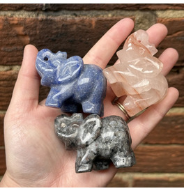 Assorted Crystal Elephants 5cm