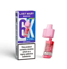 LOST MARY BM6000 Replacement Pods - Juicy Peach