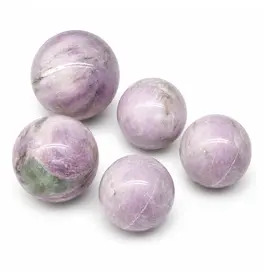 Kunzite Crystal Orbs 6.4cm