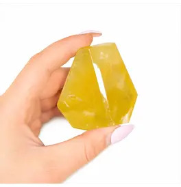 Lemon Quartz Large Crystal Cut 190g 8CM 