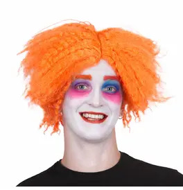 Orange Crazy Clown Wig Cosplay