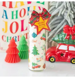 Nostalgic Christmas Print Christmas Pudding Scented Tube Candle
