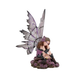 Heather Dark Fairy and Raven Figurine 15cm 