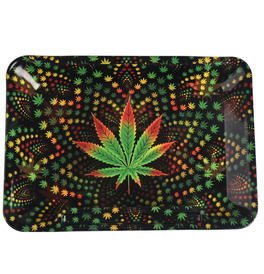 Wise Skies Leaf New Small Rolling Tray
