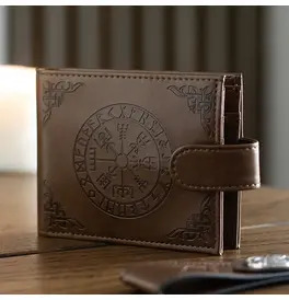Viking Compass Faux Leather Wallet