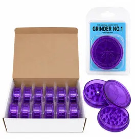 No.1 Purple Plastic Grinder (Box of 12)