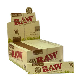 Raw Organic Hemp King Size Slim Rolling Paper (Box Of 50)