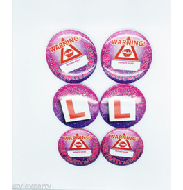 Pack of 6 Hen Night Badges