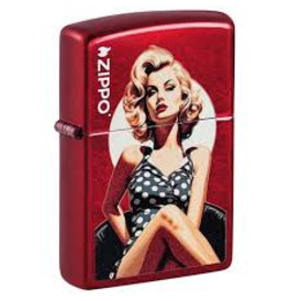 Vintage Polka Dot Pin up Design Zippo Lighter