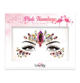 Love Shy Face Jewels - Pink Flamingo 