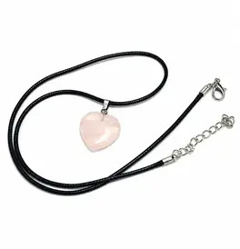 Small Heart Shape Crystal Stones - Rose Quartz