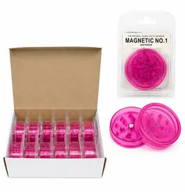 No.1 Pink Mini Plastic Grinder (Box of 12)